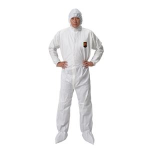 (まとめ) 日本製紙クレシア クリーンガードA40ツナギ服 XXL 9794080 【×5セット】