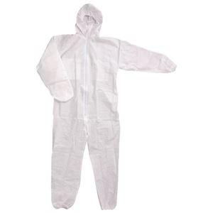 (まとめ) 川西工業 不織布つなぎ服 防じんタイプ #7017 LL 【×10セット】