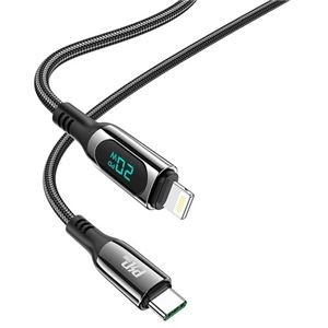 JTT hoco S51ディスプレイケーブルPD20W Type-C to iOS ブラック S51-DISPTL-BK