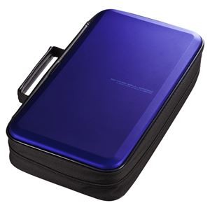 サンワサプライ ブルーレイディスク対応セミハードケース(104枚収納・ブルー) FCD-WLBD104BL