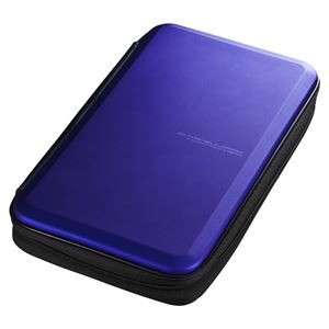 サンワサプライ ブルーレイディスク対応セミハードケース(56枚収納・ブルー) FCD-WLBD56BL