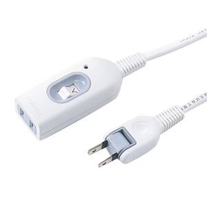【まとめ】 サンワサプライ 中間スイッチ付延長コード TAP-B7-1N 【×2セット】