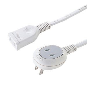 【まとめ】 サンワサプライ プラス1個口延長コード TAP-B8-1N 【×2セット】