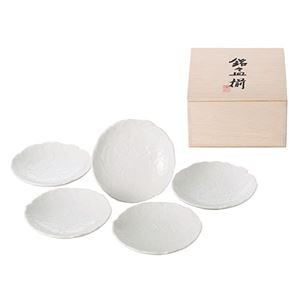 花白磁 銘々皿揃 (木箱入) 1-2-0111