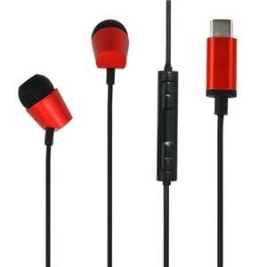 BAUT Type-CアルミステレオイヤホンデジタルRD BCSE02DRD レッド