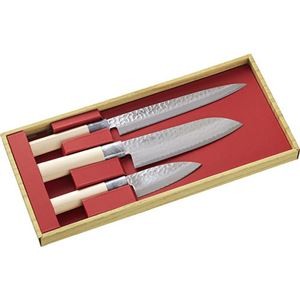 関藤平 鎚起包丁3本組セット(刺身包丁・三徳包丁・小出刃包丁) C5137090