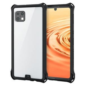 エレコム AQUOS sense6 ZEROSHOCK フレームカラー ブラック PM-S213ZEROFCBK