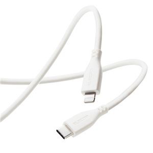 エレコム なめらかUSB-C to Lightningケーブル 2.0m ホワイト MPA-CLSS20WH
