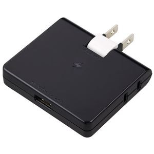 YAZAWA 雷ガード付コーナータップ 2AC+1USB2.4A ブラック H6CK3001UBK