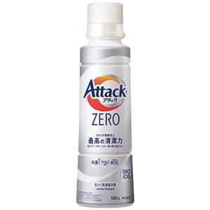 (まとめ) 花王 アタックZERO 本体 580g 大サイズ 【×5セット】