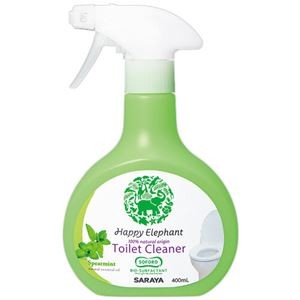 （まとめ）サラヤ ハッピーエレファントトイレクリーナー 本体 400ml 1本【×10セット】