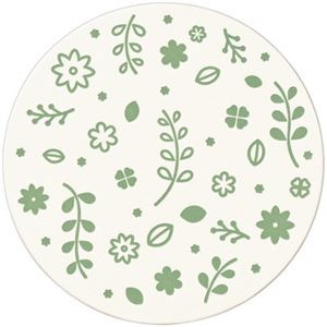 （まとめ）TANOSEE ペーパーコースターガーデン(丸) 厚さ1mm 1パック(100枚)【×10セット】