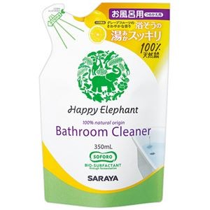 （まとめ）サラヤ ハッピーエレファントバスクリーナー 詰替用 350ml 1個【×10セット】