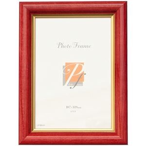 （まとめ）サクラクレパス グローシーフレームハガキH判 レッド UFWA-H#19 1枚【×10セット】