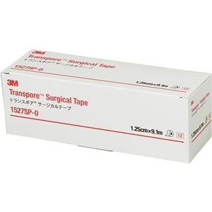 （まとめ）3M トランスポア サージカルテープスモールパック 12.5mm×9.1m 1527SP-0 1箱(12巻)【×5セット】