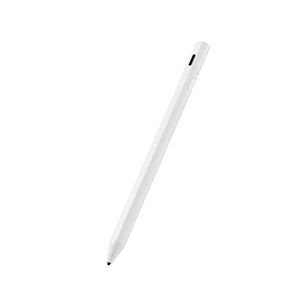 エレコム タッチペン/スタイラス/リチウム充電式/汎用/磁気吸着/USB-C充電/ペン先交換可能/ペン先付属なし/ホワイト P-TPACST03WH