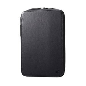 エレコム タブレット汎用ケース/ソフトレザー/フリーアングル/ペンホルダー/8.5～11.5inch/ブラック TB-10CSPGFLBK