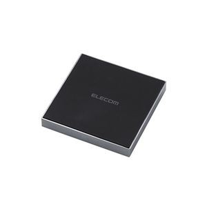 エレコム ワイヤレス充電器/Qi規格対応/10W/7.5W/5W/卓上タイプ/メタル筐体/スクエア/ブラック W-QA22BK