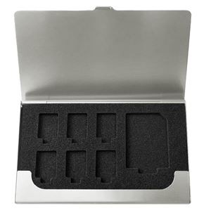 (まとめ）Digio2 メモリーカードケース SD/1枚+microSD/6枚 MCC-2203SL シルバー【×3セット】