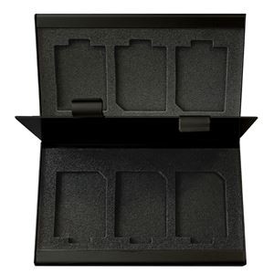 (まとめ）Digio2 メモリーカードケース SD/6枚 MCC-2204BK ブラック【×3セット】