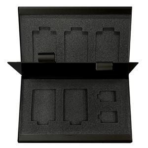 (まとめ）Digio2 メモリーカードケース SWITCHゲーム/5枚+microSD/2枚 MCC-SWI05BK ブラック【×3セット】