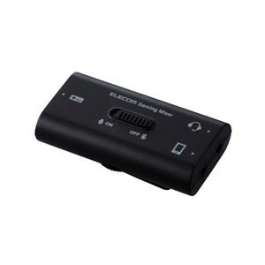 エレコム ゲーミングアナログミキサー/4極φ3.5mm/PlayStation(R)4/5/NINTENDOSWITCH(TM)対応/ブラック HSAD-GMMA10BK