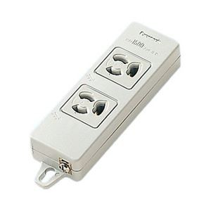 パナソニック(家電) OAタップ(接地15A抜け止め形)(2コ口・グレー)(マグネット付)・適用コード3心ビニルキャブタイヤ丸形コード(VCTF)2.0m平方メートル WCH2402H