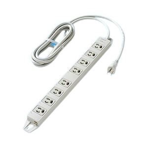 パナソニック(家電) OAタップ(接地15A抜け止め形)(8コ口・グレー)(マグネット付)(3mコード付) WCH2438H