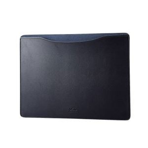 エレコム MacBook用レザースリーブケース 13” BM-IBSVM2213NV ネイビー