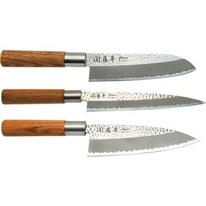 関藤平 classic 鎚起包丁3本組みセット(刺身・三徳・出刃) B8153554