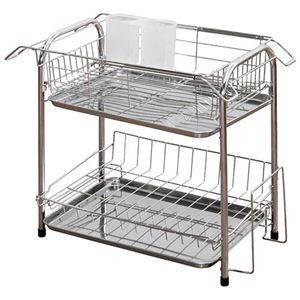 二段水切りバスケット ワイド (組立式) B8156594