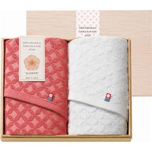しまなみ匠の彩 祝七宝 フェイスタオル2P(国産木箱入) C4053535