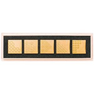 箔一 福招き箸置き 五つ小紋 6035-021