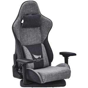 玄人志向 GALAKURO GAMING ゲーミングチェア Heimishシリーズ 座椅子タイプ グレー1年保証 GG-LC/HEIMISH-IG 4550139-672150 組立式