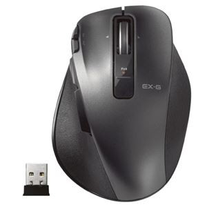 エレコム ワイヤレスマウス 8ボタン 黒 M-XGM20DLBK