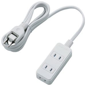 エレコム シャッタータップ3個口 2m T-KST02-22320WH