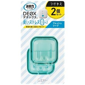（まとめ）エステー 消臭力 DEOX つけかえ フレッシュソープ2個（×3セット）