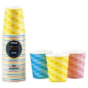 （まとめ）サンナップ スイートカラーカップ205mL 30個（×5セット）