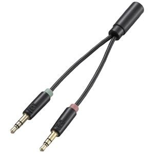 エレコム 3.5mmステレオミニ×2-4極ミニ AV-35AD01BK