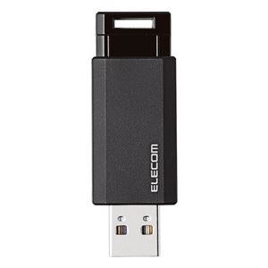 エレコム USBメモリ3.1 ノック式16GB MF-PKU3016GBK ブラック