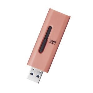 エレコム スライド式USBメモリ64GB MF-SLU3064GRD