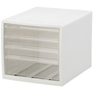 JEJ I.BEAM レターケースF4 浅3深1段 ホワイト