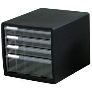 JEJ I.BEAM レターケースF4 浅3深1段 ブラック