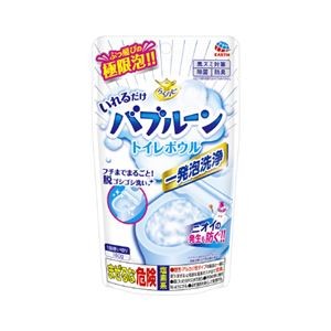 （まとめ）アース製薬 らくハピ バブルーン トイレボウル（×5セット）