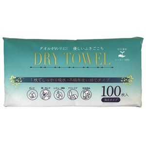 （まとめ）オーミケンシ 使い捨てドライタオル薄手 100枚（×5セット）