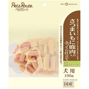 【まとめ】さつまいもに鹿肉入り ミニスティック 100g［犬用スナック］【×18セット】
