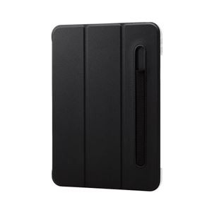 エレコム iPad 第10世代 フラップケース ソフトレザー Apple Pencil収納 スリープ対応 TB-A22RWVFPBK ブラック