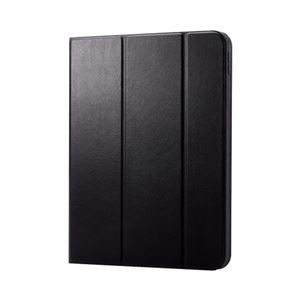 エレコム iPad 第10世代 フラップケース ソフトレザー ドローイングアングル 360度回転 TB-A22RDPLC2BK ブラック
