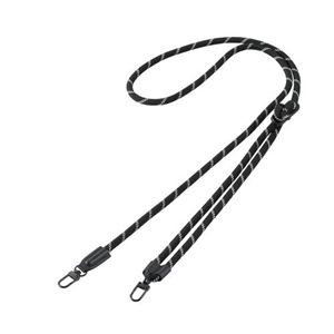 エレコム ショルダーストラップ／丸紐6mm／ブラック P-STCASDR06BK【ストラップのみケース別売り】