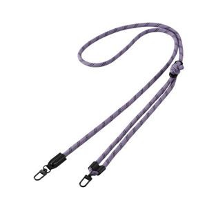 エレコム ショルダーストラップ／丸紐6mm／パープル P-STCASDR06PU【ストラップのみケース別売り】